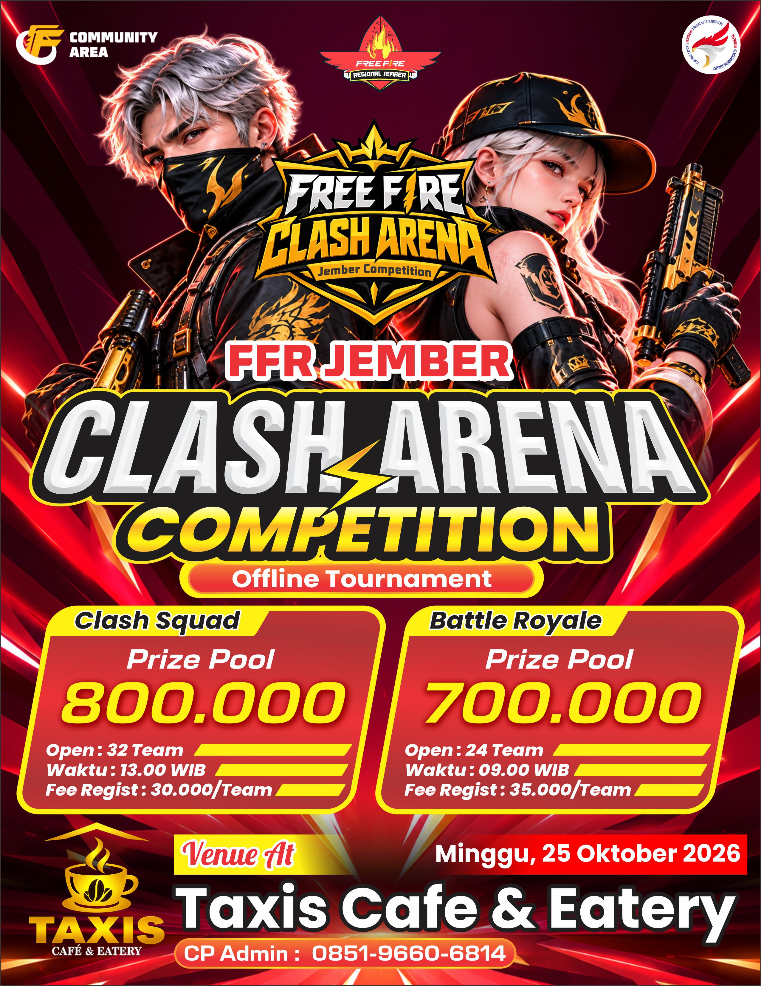 Brosur FFR JEMBER CLASH ARENA COMPETITION